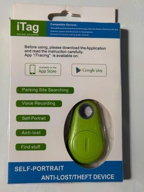 iTag Self-Portrait Anti-Lost/Theft Device Green